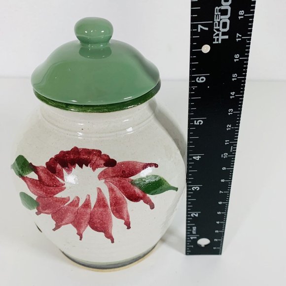 VTG Stoneware Pottery Ginger Jar 7" Vase Farmhouse Decor Handmade Southwestern - Picture 11 of 15